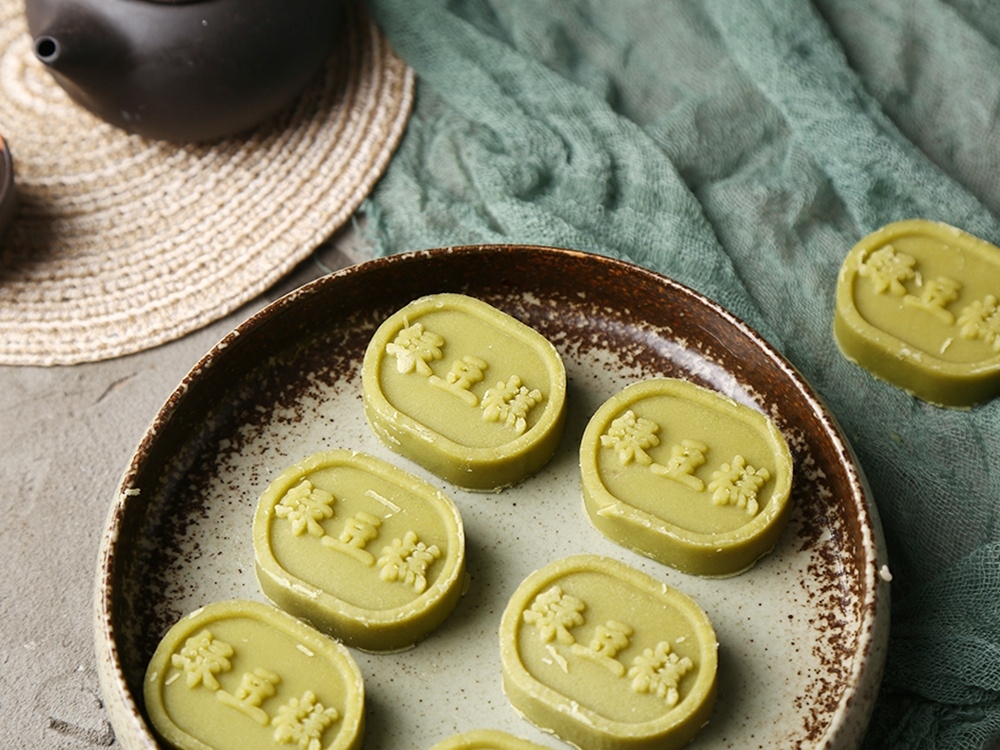 抹茶味綠豆糕